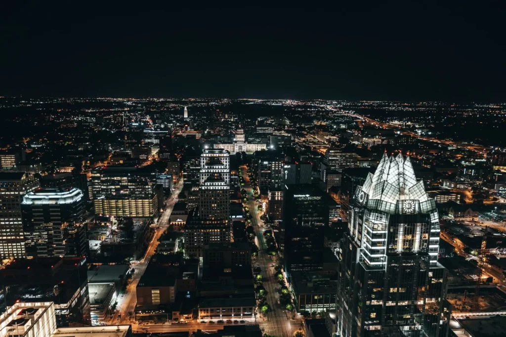 Austin at night