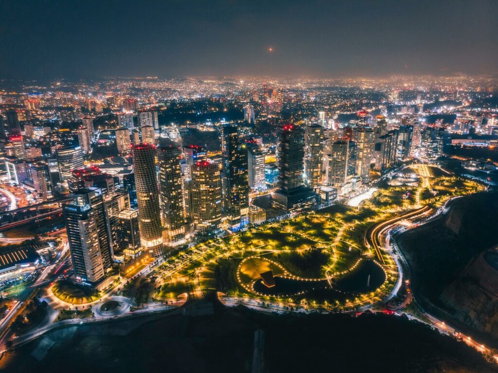 Mexico City at night